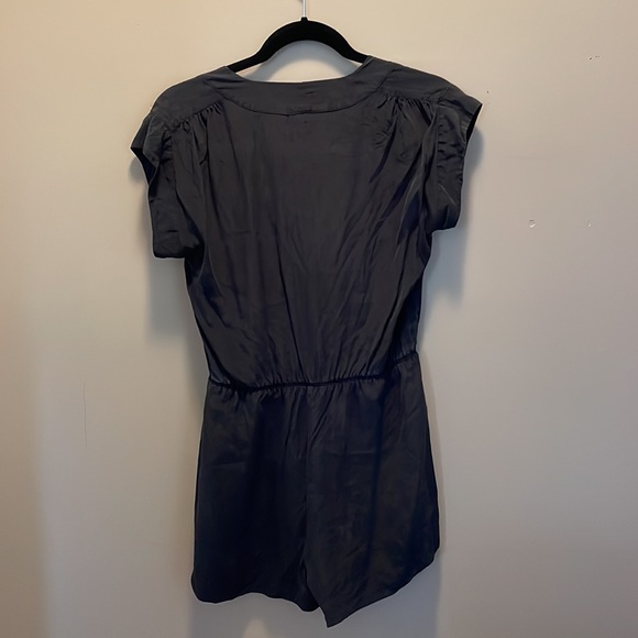 Black Silk Babaton Romper - Picture 3 of 4